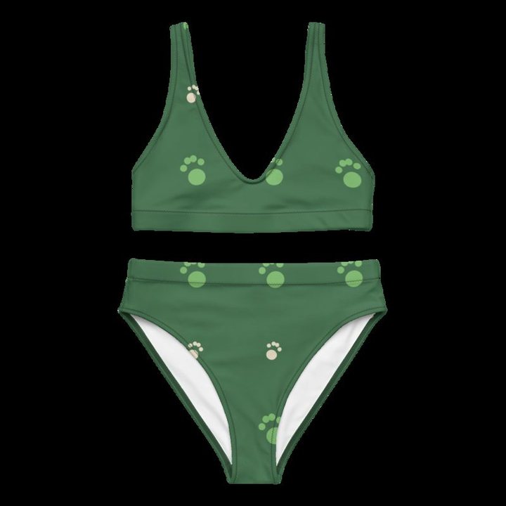 Animal Viewology Paws Bikini in White
