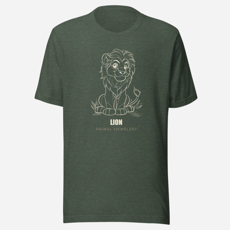 Animal Viewology Lion Sketch Tee