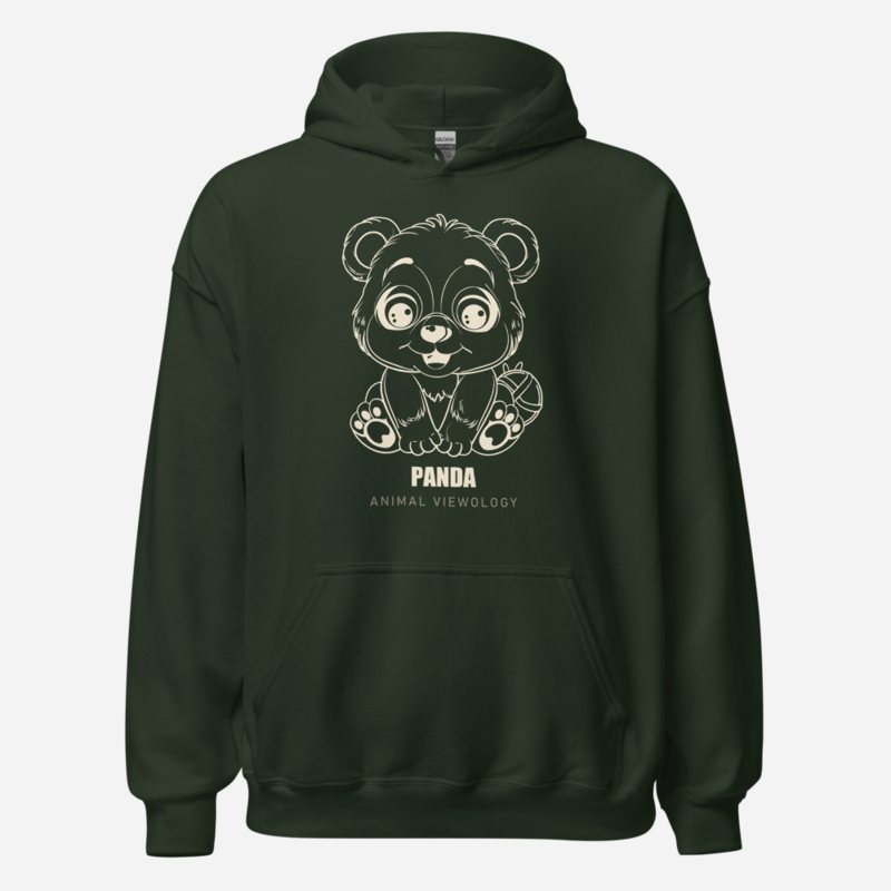 Animal Viewology Panda Sketch Hoodie