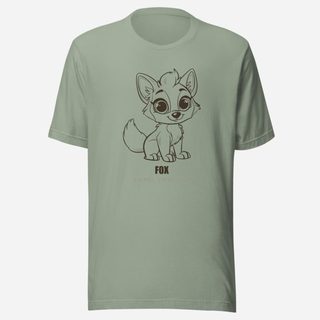 Animal Viewology Fox Sketch Tee Sage