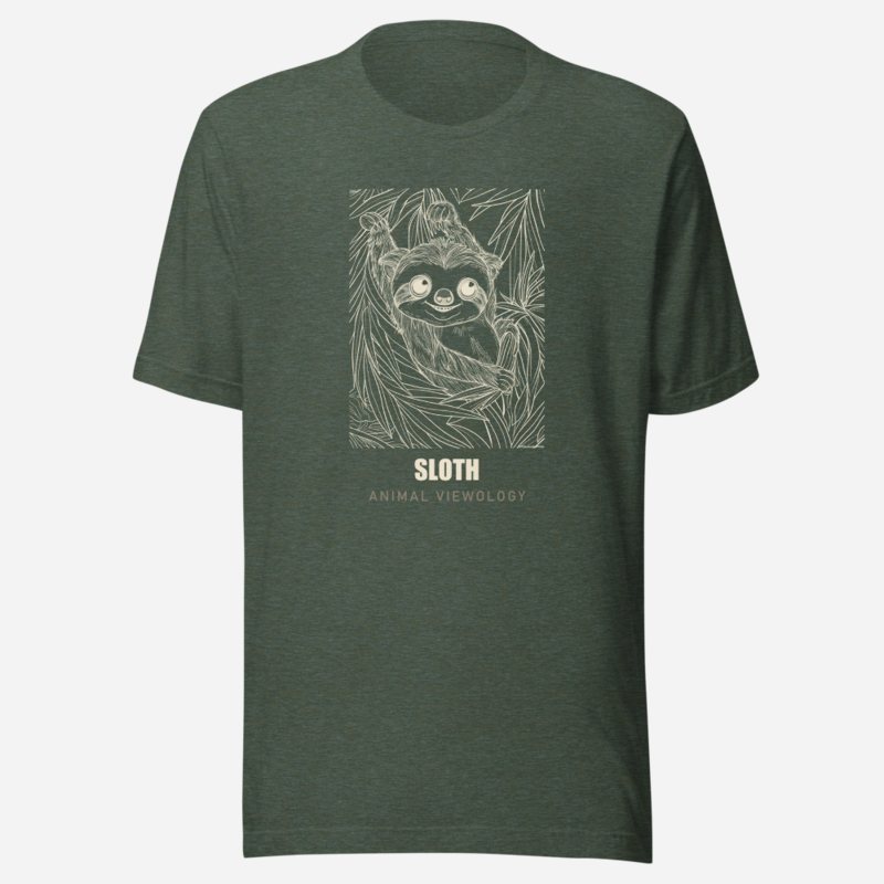 Animal Viewology Sloth Sketch Tee