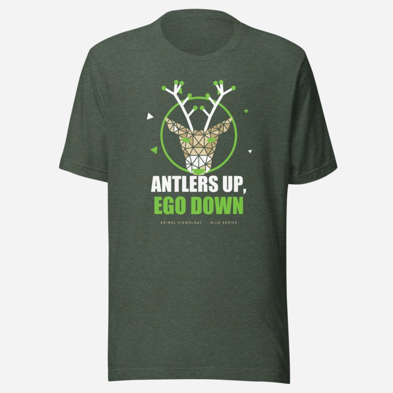 Animal Viewology Antlers Up, Ego Down Wild Tee