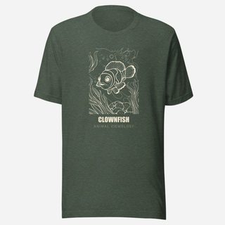 Animal Viewology Clownfish Sea Life Tee Heather Forest