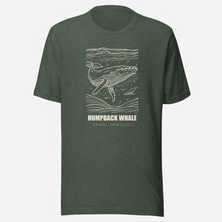 Animal Viewology Humpback Whale Sea Life Tee Heather Forest