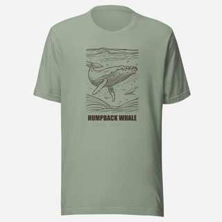 Animal Viewology Humpback Whale Sea Life Tee Sage