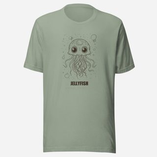 Animal Viewology Jellyfish Sea Life Tee Sage