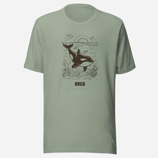 Animal Viewology Orca Sea Life Tee Sage