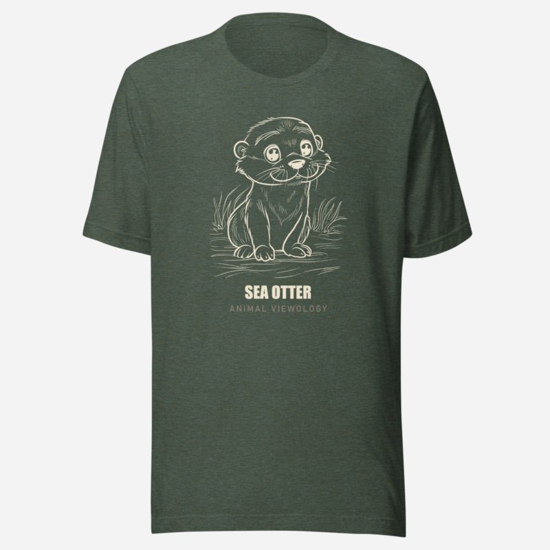 Animal Viewology Sea Otter Sea Life Tee