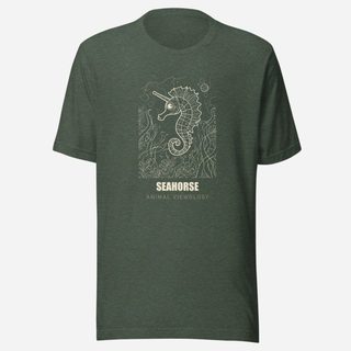 Animal Viewology Seahorse Sea Life Tee Heather Forest