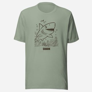 Animal Viewology Shark Sea Life Tee Sage