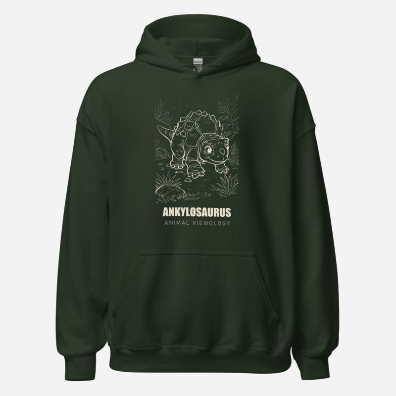 Animal Viewology Ankylosaurus Dino Life Hoodie