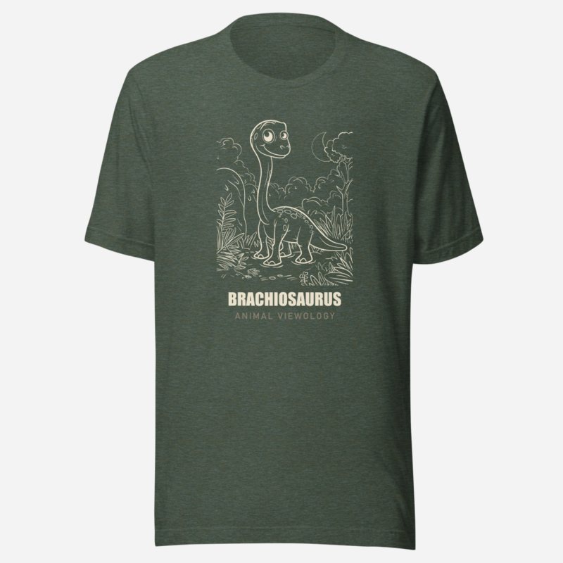 Animal Viewology Brachiosaurus Dino Life Tee