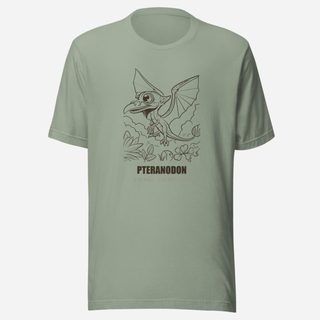Animal Viewology Pteranodon Dino Life Tee Sage