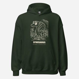 Animal Viewology Spinosaurus Dino Life Hoodie Forest Green