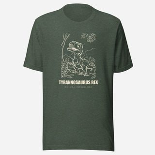 Animal Viewology Tyrannosaurus Rex Dino Life Tee Heather Forest
