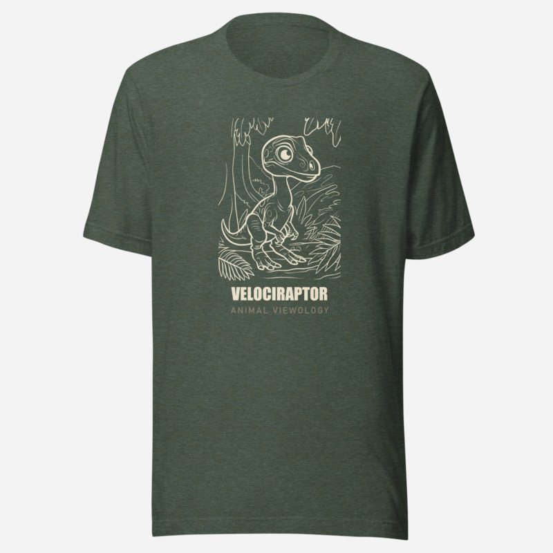 Animal Viewology Velociraptor Dino Life Tee