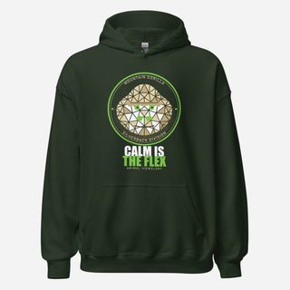 Animal Viewology Calm Is The Flex Field Guide Hoodie Forest Green