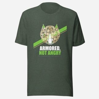 Animal Viewology Armored Not Angry Field Guide Tee Heather Forest