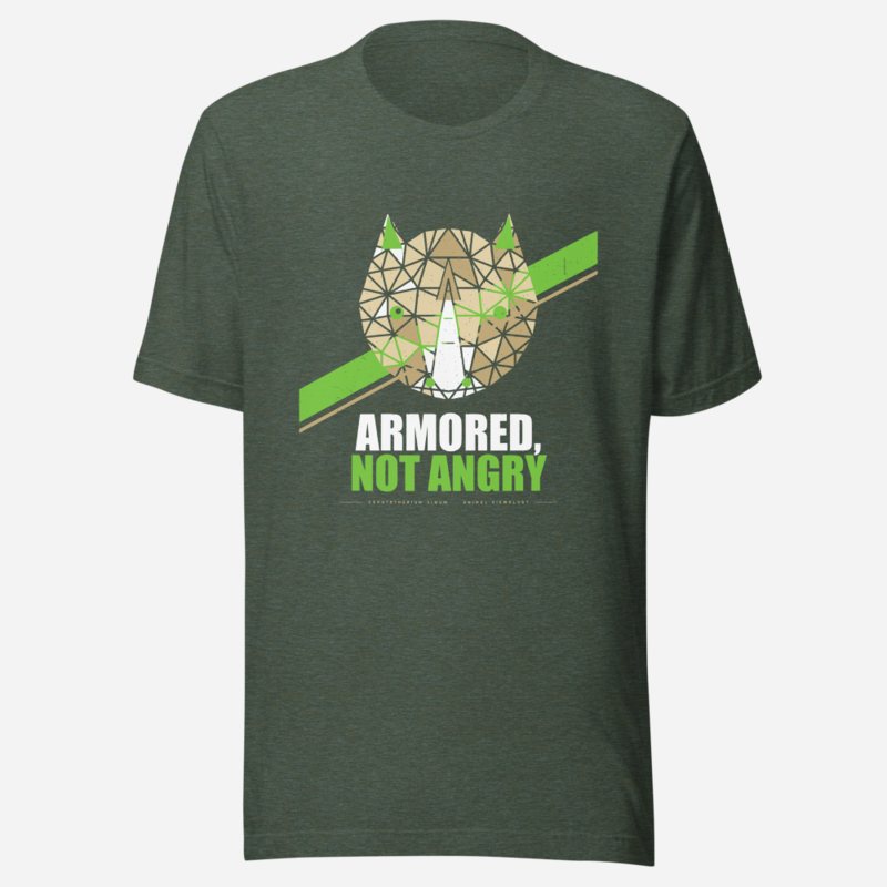Animal Viewology Armored Not Angry Field Guide Tee