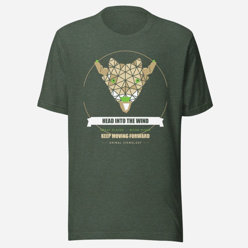 Animal Viewology Head Into The Wind Field Guide Tee