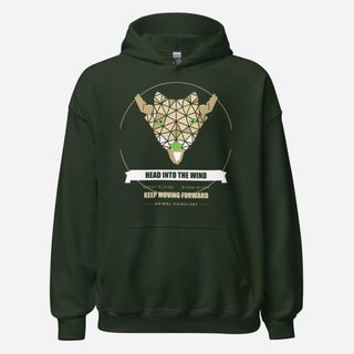Animal Viewology Head Into The Wind Field Guide Hoodie Forest Green