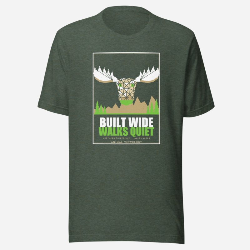 Animal Viewology Built Wide Walks Quiet Field Guide Tee