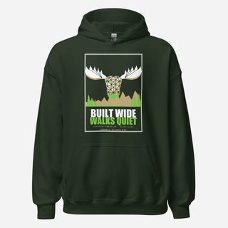 Animal Viewology Built Wide Walks Quiet Field Guide Hoodie Forest Green