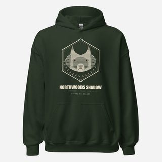 Animal Viewology Northwoods Shadow Field Guide Hoodie Forest Green