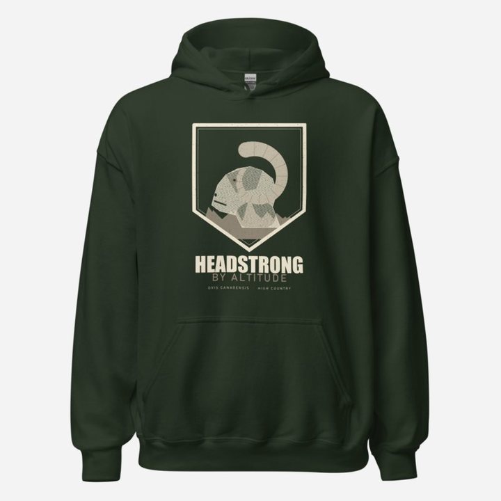 Animal Viewology Headstrong By Altitude Field Guide Hoodie in Forest Green
