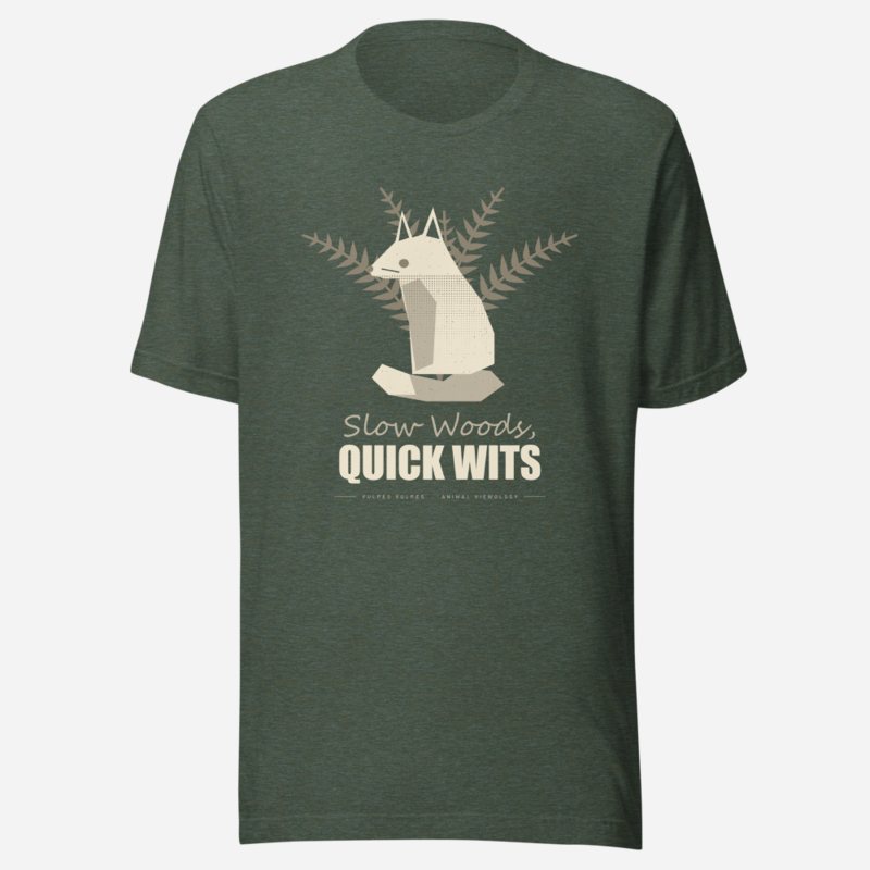Animal Viewology Slow Woods Quick Wits Field Guide Tee