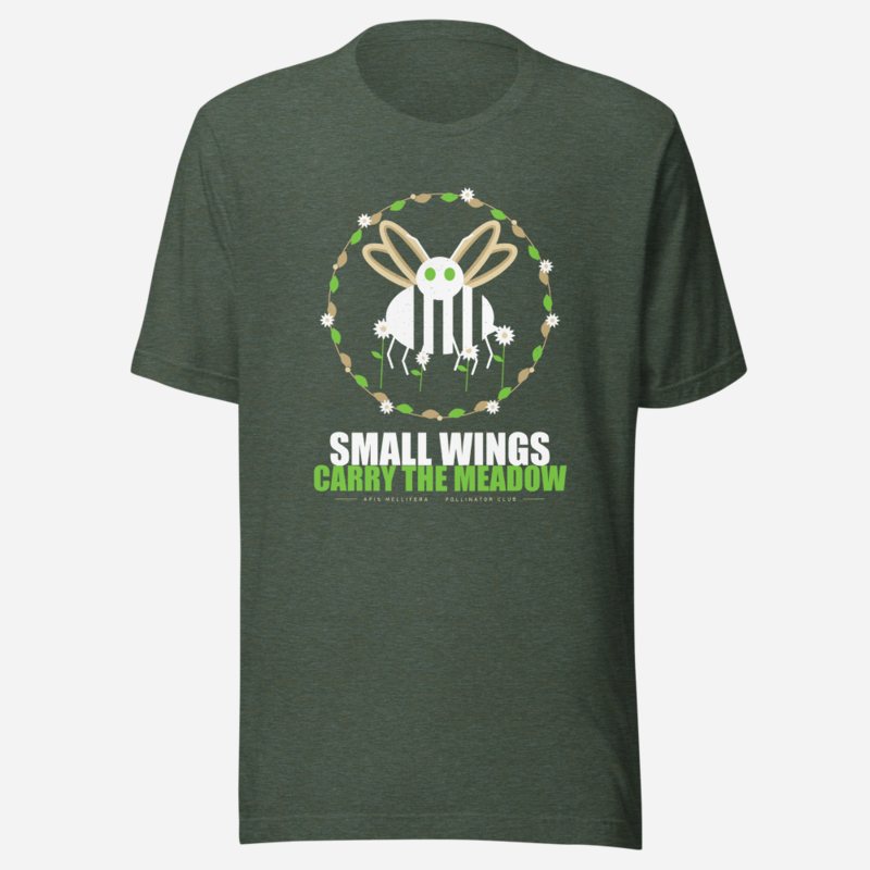Animal Viewology Small Wings Carry The Meadow Field Guide Tee