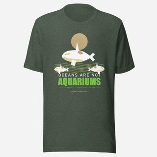 Animal Viewology Oceans Are Not Aquariums Field Guide Tee Heather Forest