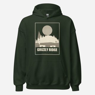 Animal Viewology Grizzly Ridge Field Guide Hoodie Forest Green