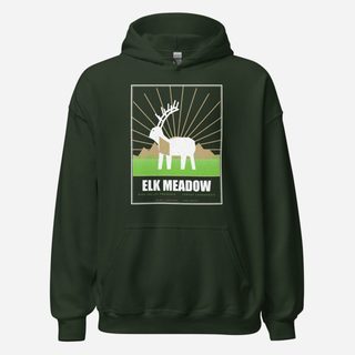 Animal Viewology Elk Meadow Field Guide Hoodie Forest Green