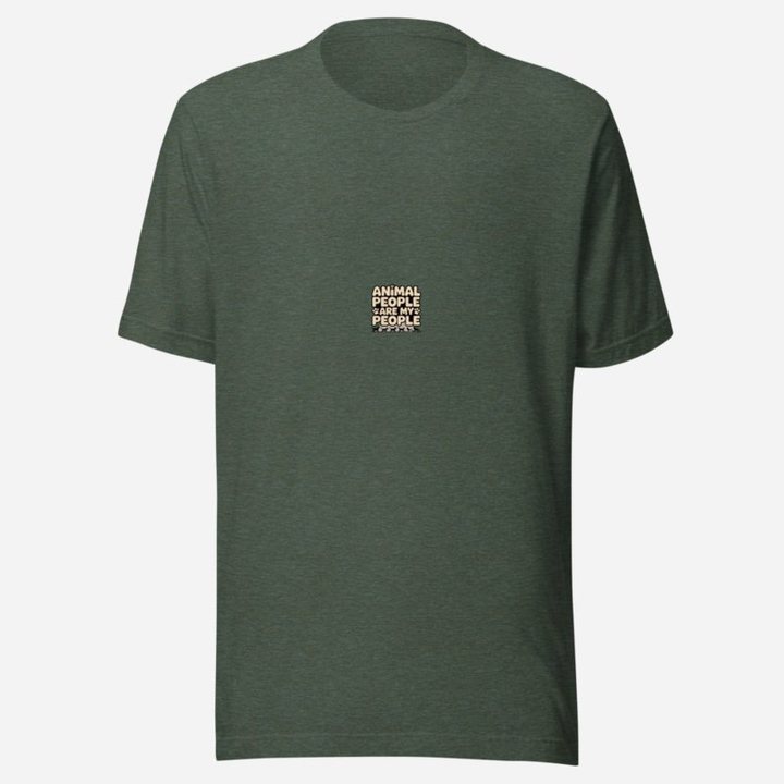 Animal Viewology Animal People Are My People Tee in Heather Forest