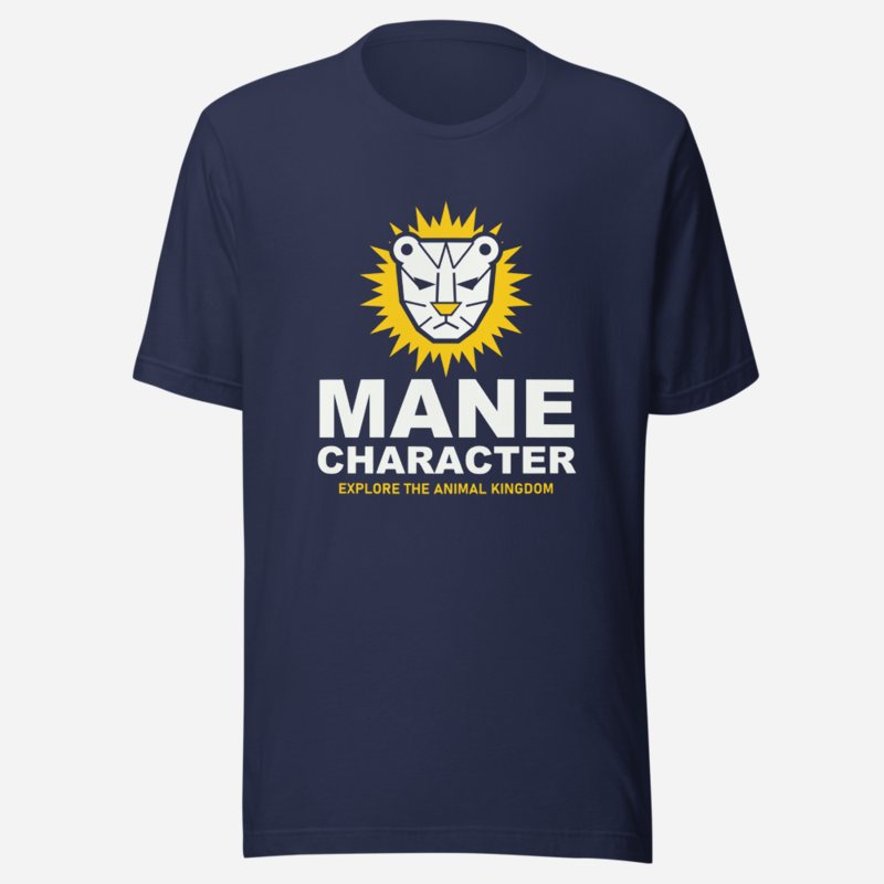 Animal Viewology Mane Character Tee in Navy