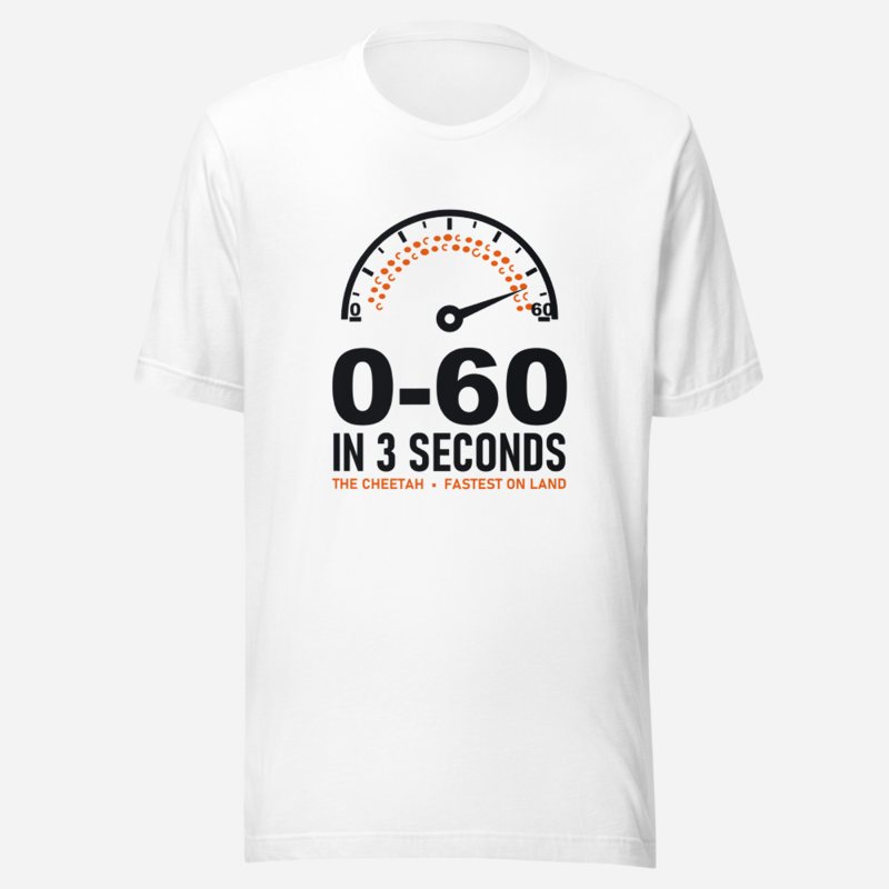 Animal Viewology Zero To Sixty Tee in White