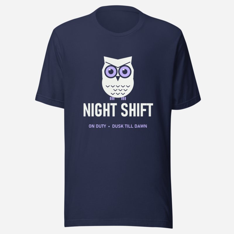 Animal Viewology Night Shift Tee in Navy