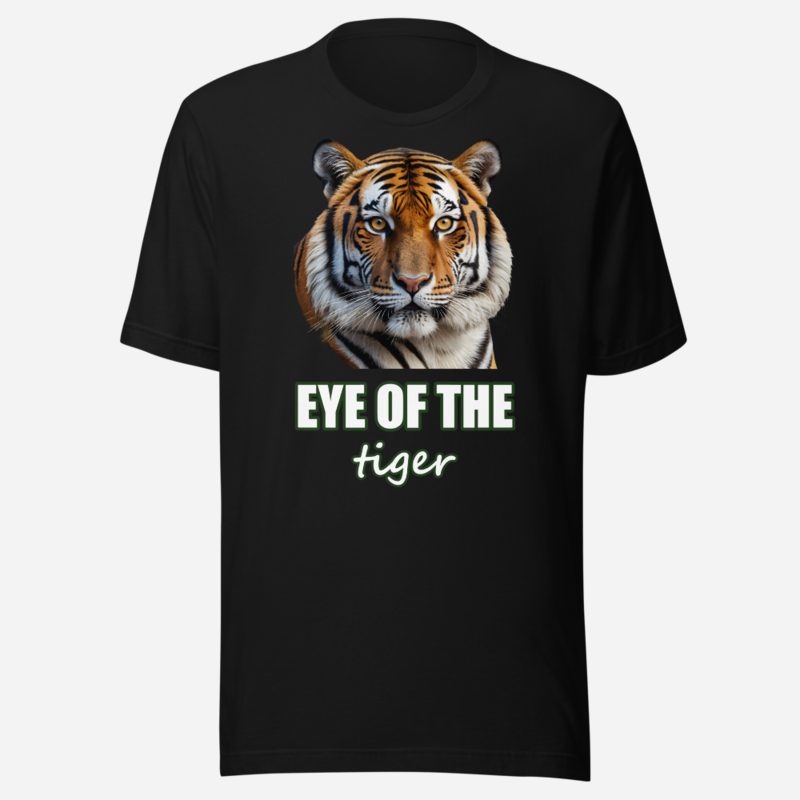 Animal Viewology Eye Of The Tiger Tee Black
