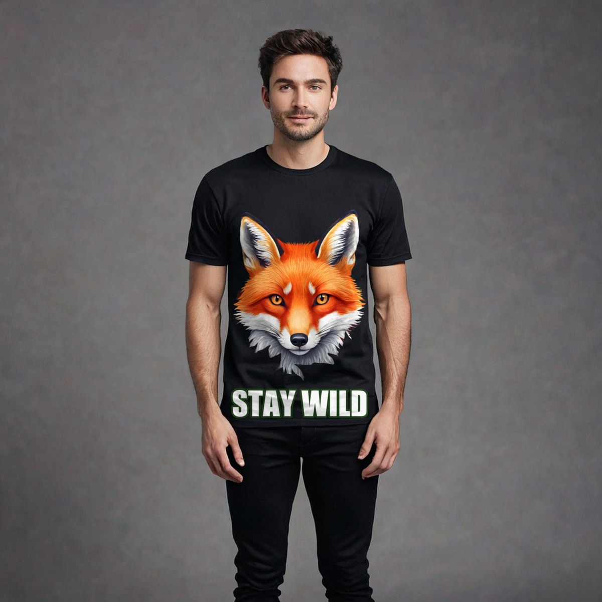 Animal Viewology Stay Wild Fox Tee